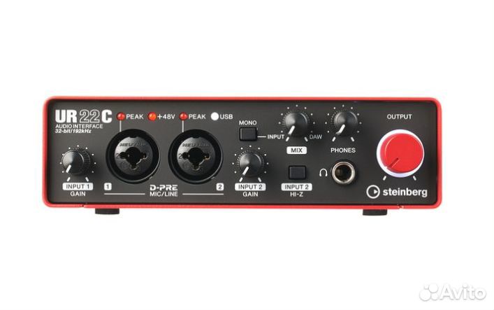 Внешняя звуковая карта Steinberg UR22C Red