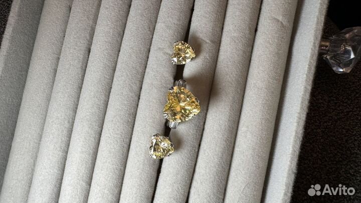 Комплект из чистого серебра 925 пробы с цирконами