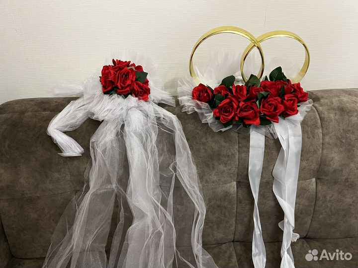 Свадебные украшения на машину