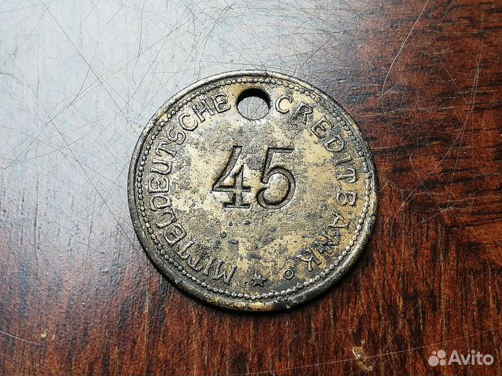 Жетон mitteldeutsche creditbank