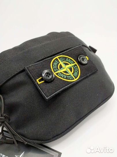 Сумка бананка через плечо поясная Stone Island