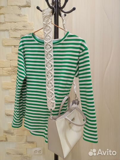 Съёмный ремень на сумку в технике макраме