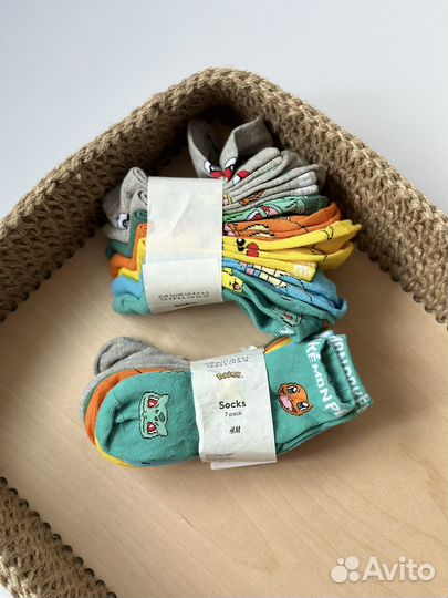 Носки 7 пар h&m 25/27, 37/39