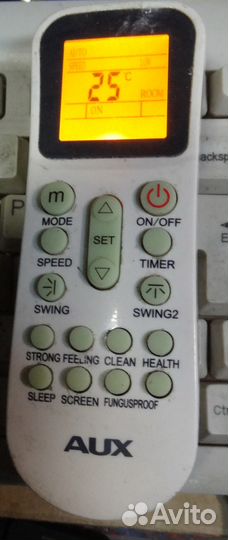 Пульт дистацио бу YKR-K/001E для кондиционера AUX