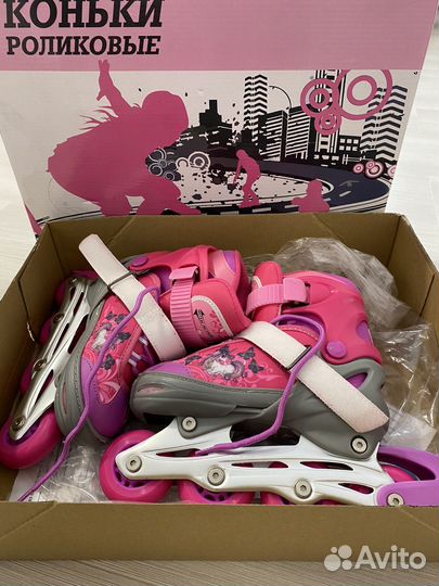 Роликовые коньки детские раздвижные