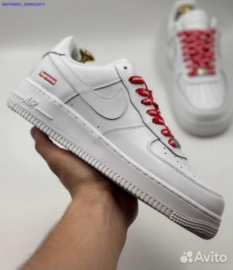 Кроссовки Nike Air Force 1 Low & Supreme (Арт.30605)