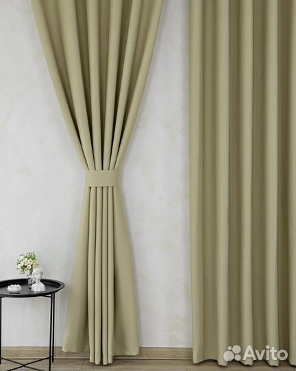 Комплект портьер блэкаут Марсель Дюна шторы