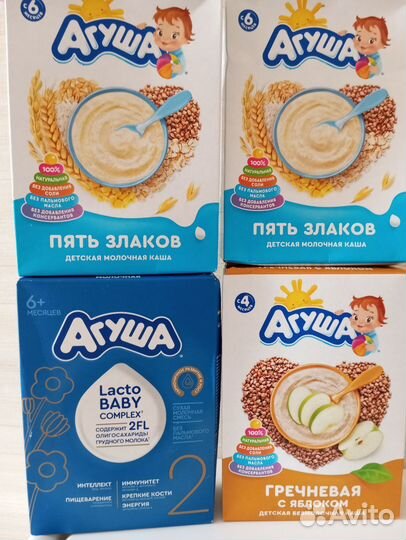 Сухая смесь Агуша 2 lacto baby complex + каши