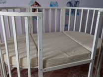 Детская кроватка 8 в 1 с матрасом