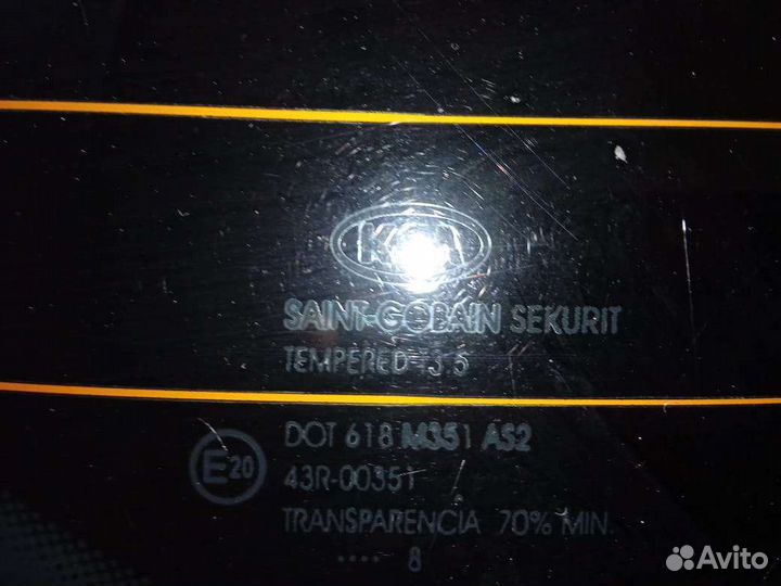 Стекло двери багажника Киа Сид 1