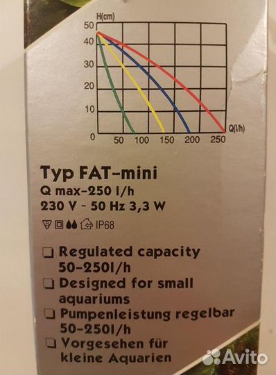 Фильтр для аквариума Aquael mini внутренний 30-60л