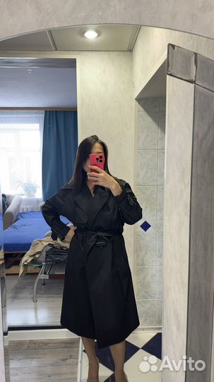 Тренч черный женский 44 размер