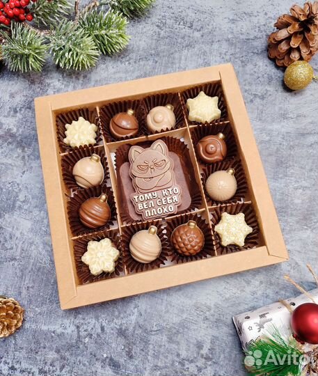 Новогодние корпоративные шоколадные подарки