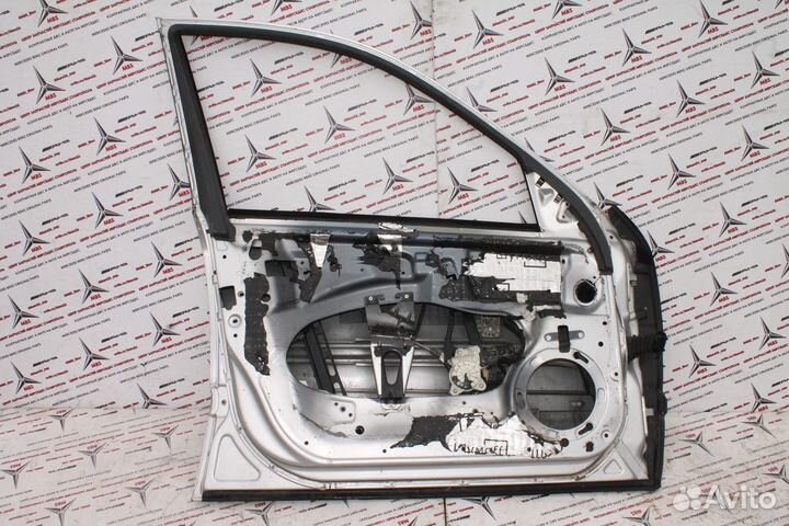 Дверь мерседес w211 водительская серебро