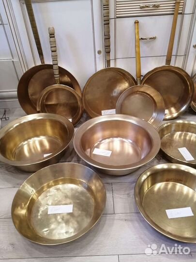 Латунный таз для варенья