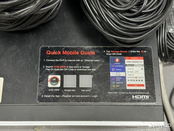 Видеонаблюдение Zosi 4 камеры