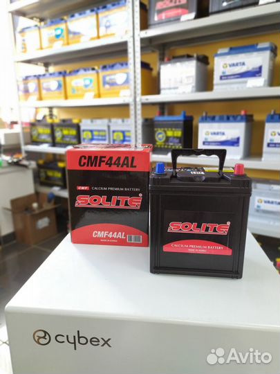 Аккумулятор 44Ah Solite 44B19L 370A Корея обратн