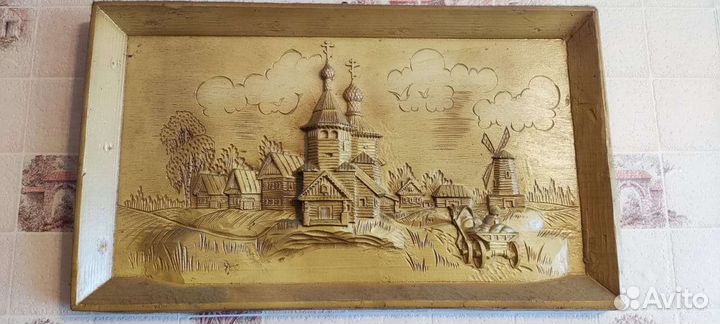 Картина резьба по дереву