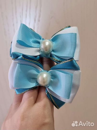 Бантики для волос на резинке