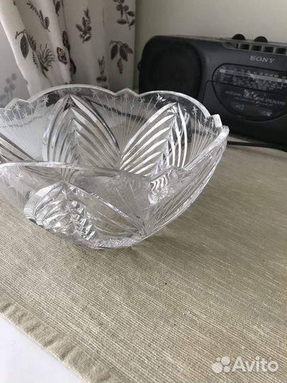 Ваза хрустальная