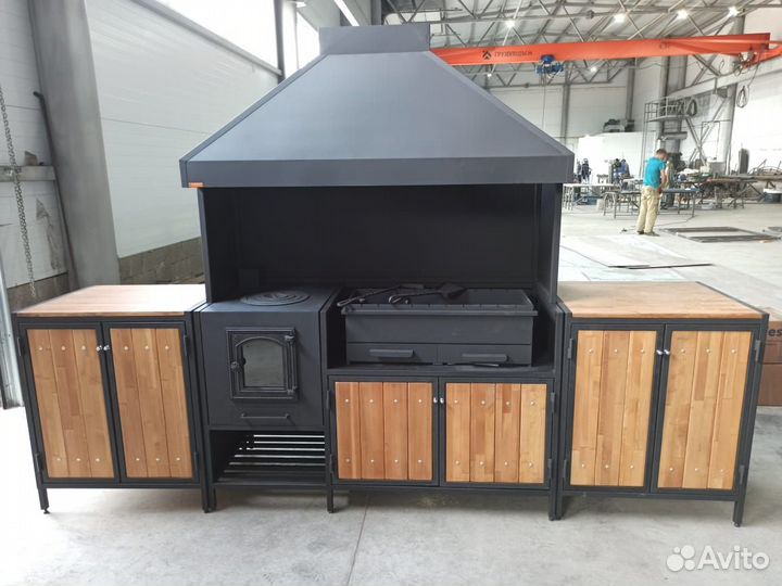 Мангальный комплекс, мангал, коптильня