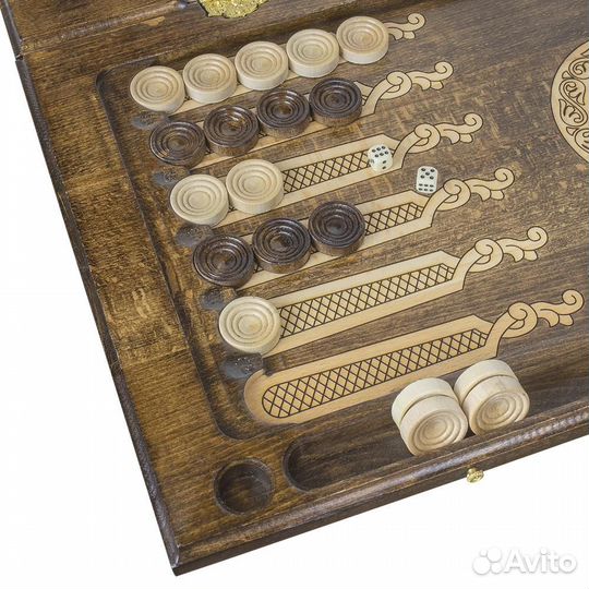 Нарды резные Бесконечность 60 х 60 см бук Армения 62997