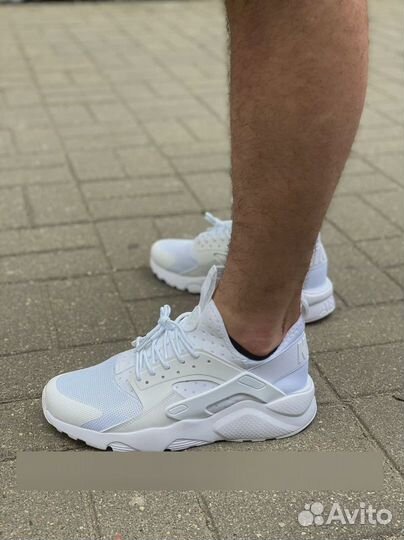 Кроссовки Nike air huarache ultra белые яч362