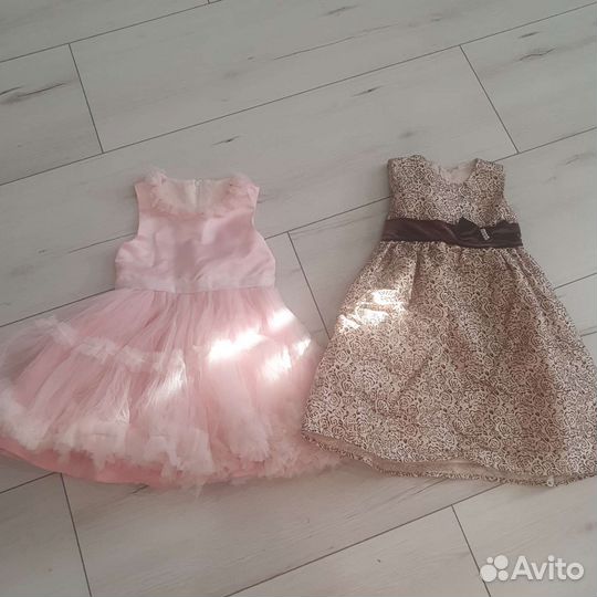 2 платья на девочку 3-5 лет