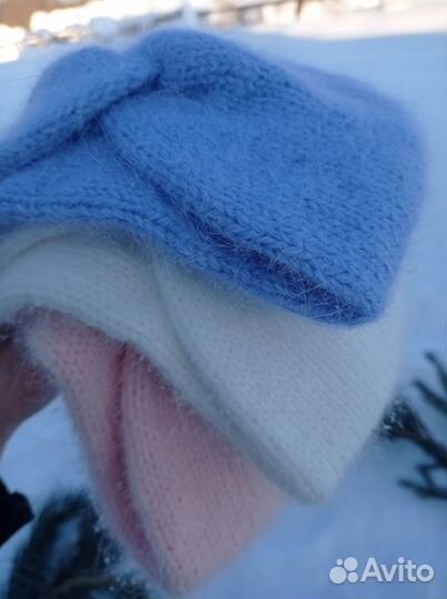 Повязка на голову. Пух норки