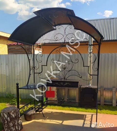 Мангал с крышей