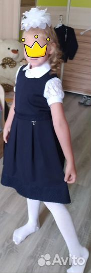 Форма школьная / сарафан на девочку 134-140 размер