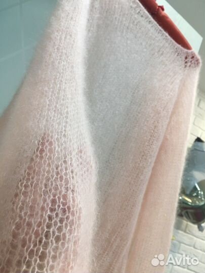 Паутинка из мохера на шелке