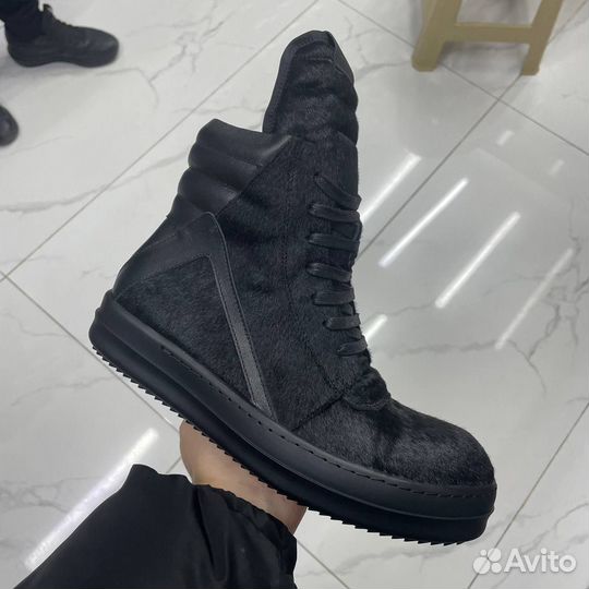 Rick owens geobasket pony hair