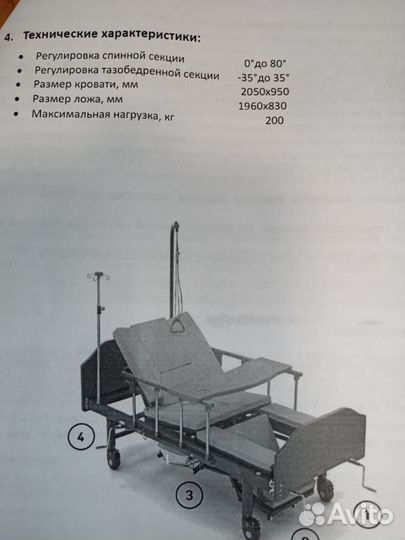 Медицинская кровать