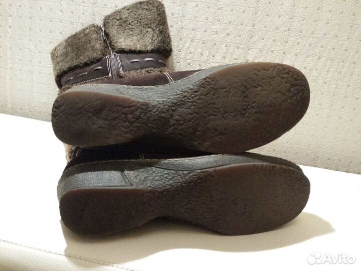 Сапоги женские зимние размер 41, натур. мех б/у