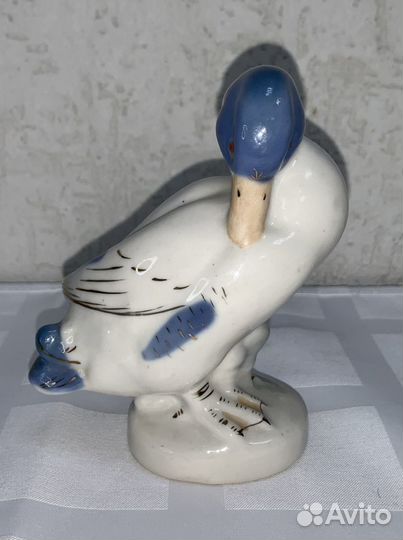 Статуэтка фарфор утка зкх