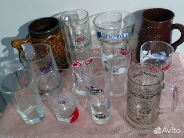 Пивные кружки и стаканы из домашней коллекции