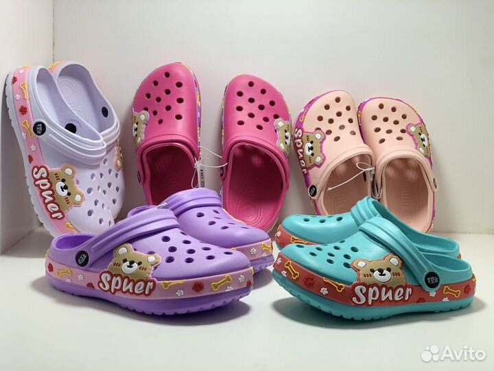 Шлепки тапки детские Crocs (с 30 по 35)