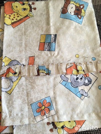 Комплект в детскую (шторы, тюль, покрывало)