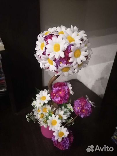 Искусственное цветочное дерево, на подарок