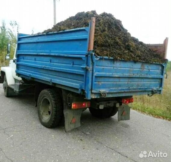 Навоз перегной в мешках, чернозём, песок, щебень