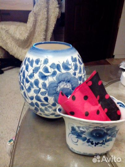 Ваза под гжель