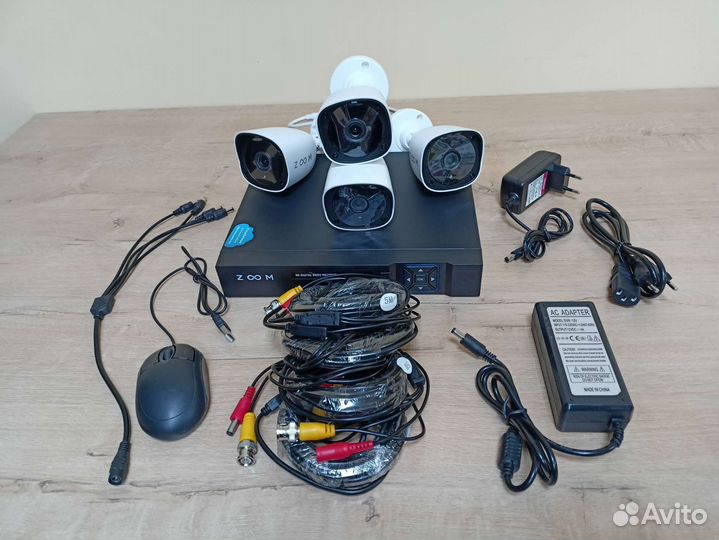 Комплект видеонаблюдения 4 камеры 2mp