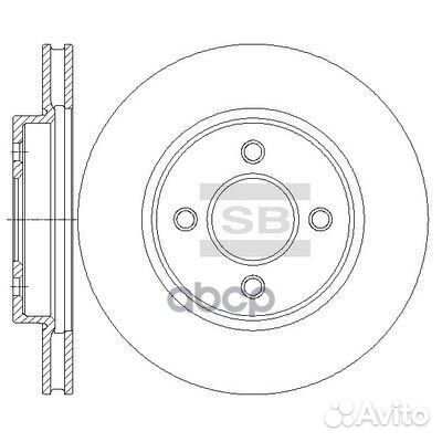 Диск тормозной SD4253 SD4253 Sangsin brake