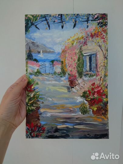 Картина маслом на холсте пейзаж
