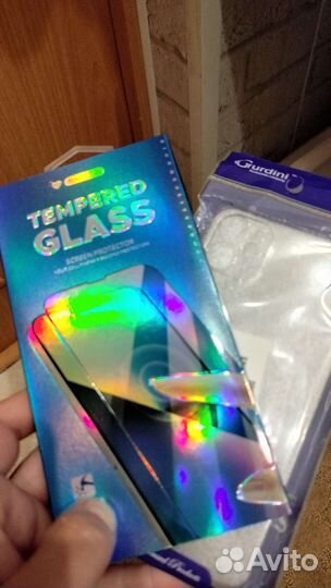 Защитное стекло и чехол на apple 11