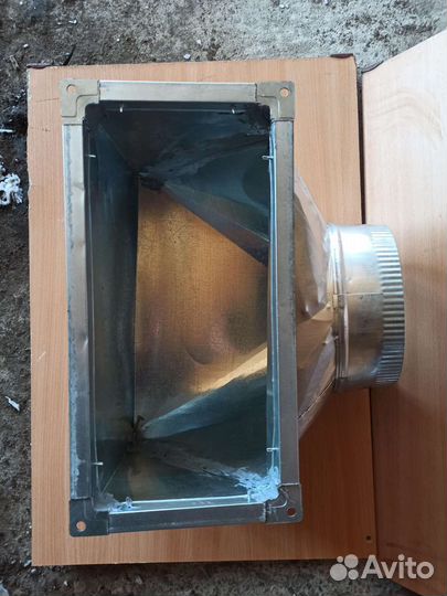 Переходник на гофру для шумобокса асик под углом