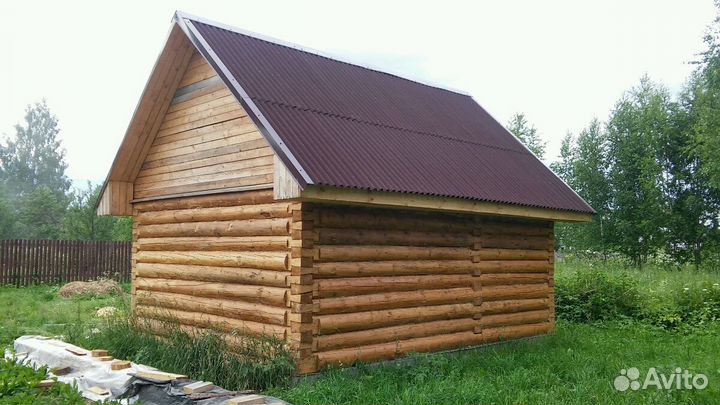 Сруб бани