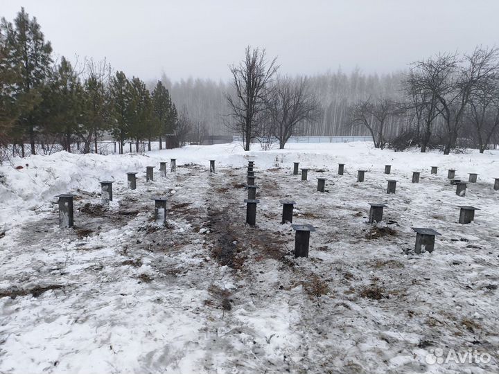 Фундамент на забивных ж/б сваях