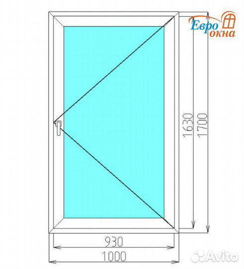 Окна пластиковые, окна не б/у, окна пвх